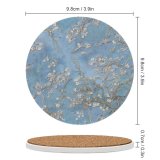 yanfind Ceramic Coasters (round) 3d Wallpaper Gogh Van Seamless Almond Blossoms Tree Abstract Design Art Branches Family Game Intellectual Educational Game Jigsaw Puzzle Toy Set