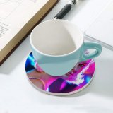 yanfind Ceramic Coasters (round) Yasar VURDEM Natalie Portman Portrait Colorful Vivid Girly Beautiful Actress Actress Family Game Intellectual Educational Game Jigsaw Puzzle Toy Set