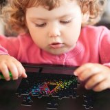 yanfind Picture Puzzle Abstract Dark Art Origami Panoply  Geometrical Multicolor Colorful Crafts Family Game Intellectual Educational Game Jigsaw Puzzle Toy Set