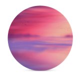 yanfind Ceramic Coasters (round) Coyle Sky Horizon Scenic Flying Birds Seascape Sunset Family Game Intellectual Educational Game Jigsaw Puzzle Toy Set