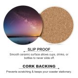 yanfind Ceramic Coasters (round) Images Space Aurora Night HQ Rye Landscape Way Sky Wallpapers Galaxy States Family Game Intellectual Educational Game Jigsaw Puzzle Toy Set