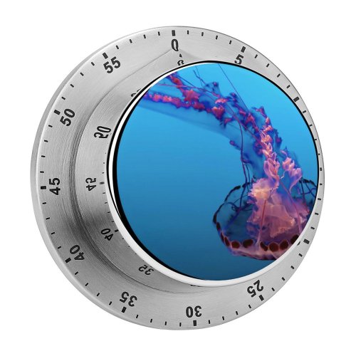 yanfind Timer Tim Mossholder Jellyfish Underwater Sea  Aquarium Floating 60 Minutes Mechanical Visual Timer