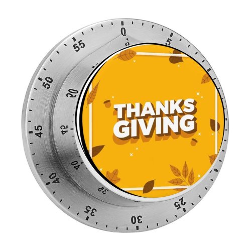 yanfind Timer Dimensional Plant Season Happiness Acorn Layered Branch Slanted USA Tradition Cartoon Autumn 60 Minutes Mechanical Visual Timer
