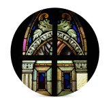 yanfind Ceramic Coasters (round) Vitral Glass Art Crafts Window Light Venezuela Alemania Colony Tovar Paintings Translucent Family Game Intellectual Educational Game Jigsaw Puzzle Toy Set
