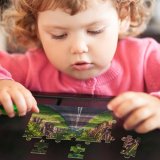 yanfind Picture Puzzle Sven Muller Blandford Road Empty Road Trees Landscape Woods Greenery Scenery Family Game Intellectual Educational Game Jigsaw Puzzle Toy Set