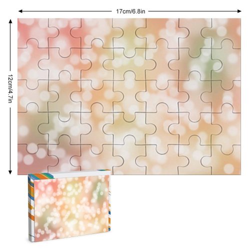 yanfind Picture Puzzle Abstract Bokeh Shapes  Circles Faded Family Game Intellectual Educational Game Jigsaw Puzzle Toy Set