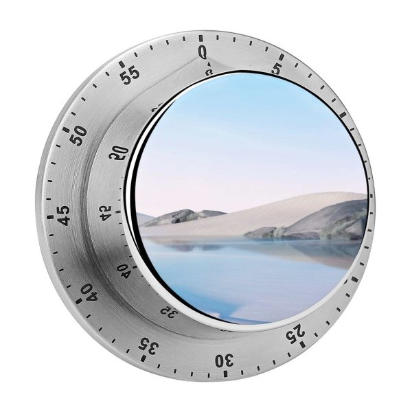 yanfind Timer Desert Lake Clear Sky  Microsoft Go 60 Minutes Mechanical Visual Timer