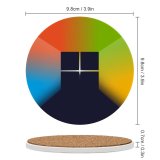 yanfind Ceramic Coasters (round) Michael Gillett Technology Microsoft  Gradient Colorful Family Game Intellectual Educational Game Jigsaw Puzzle Toy Set