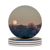 yanfind Ceramic Coasters (round) Olivier Miche Mountains  Scenic France Family Game Intellectual Educational Game Jigsaw Puzzle Toy Set