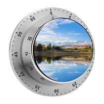 yanfind Timer Destin Mount Hutton Lake Landscape Reflections Zealand 60 Minutes Mechanical Visual Timer