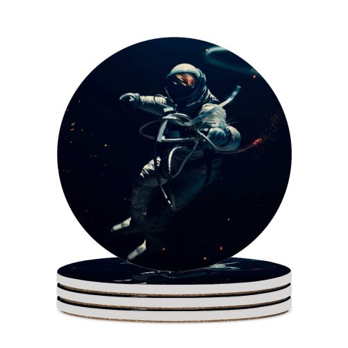 yanfind Ceramic Coasters (round) Vadim Sadovski Space Astronaut Space Suit Dark Lost Space Space Adventure Family Game Intellectual Educational Game Jigsaw Puzzle Toy Set