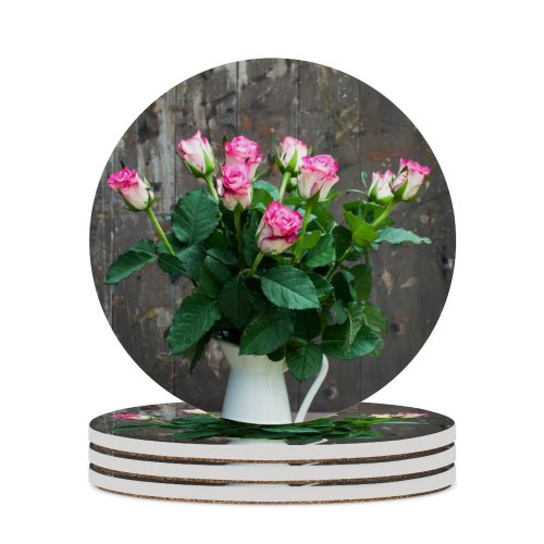 yanfind Ceramic Coasters (round) Geranium Images Arrangement Plant Roses Rose Bouquet  Flower Stock Bunch Petal Family Game Intellectual Educational Game Jigsaw Puzzle Toy Set