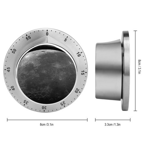 yanfind Timer Andrew McCarthy Space Black Dark  Planet 60 Minutes Mechanical Visual Timer