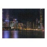yanfind Picture Puzzle Hong Kong City Cityscape Architecture Skyscrapers Nightlife Ferris Wheel Lights River Reflection Family Game Intellectual Educational Game Jigsaw Puzzle Toy Set
