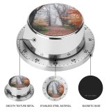 yanfind Timer Autumn Forest Fall Foliage Trees Foggy Morning 60 Minutes Mechanical Visual Timer