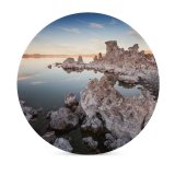 yanfind Ceramic Coasters (round) Sven Muller Mono Lake Rocky Shore Sunset Dusk Family Game Intellectual Educational Game Jigsaw Puzzle Toy Set