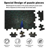 yanfind Picture Puzzle Peafowl Dark 5K 8K Family Game Intellectual Educational Game Jigsaw Puzzle Toy Set