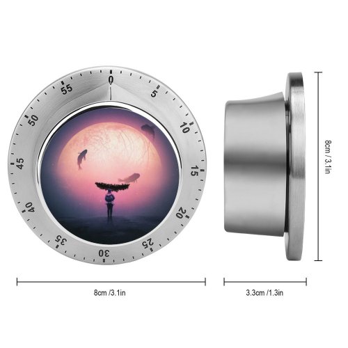 yanfind Timer Thiago Garcia Fantasy Alone Surreal Dream Fishes  Travel Explorer 60 Minutes Mechanical Visual Timer