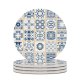 yanfind Ceramic Coasters (round) Simplicity Arabic Push Marbled Plant Ideas Ceramics Porcelain Flower Retro  Curve Family Game Intellectual Educational Game Jigsaw Puzzle Toy Set