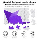 yanfind Picture Puzzle Purple Mouse Polygonal Origami Art Family Game Intellectual Educational Game Jigsaw Puzzle Toy Set