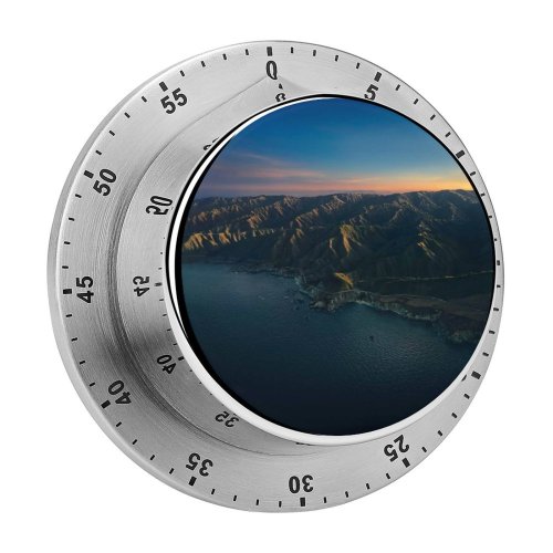 yanfind Timer Big Sur Mountains Clear Sky Sunrise Dawn Morning MacOS Big Sur California 60 Minutes Mechanical Visual Timer