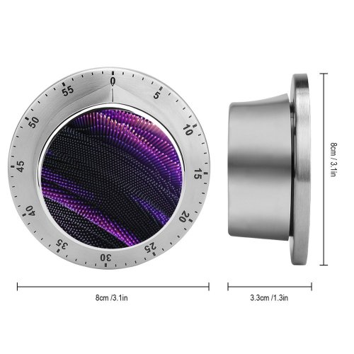 yanfind Timer Dante Metaphor Abstract Rays Bars Colorful Glowing 60 Minutes Mechanical Visual Timer