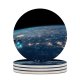 yanfind Ceramic Coasters (round) Space SciFi  Spaceship Night Family Game Intellectual Educational Game Jigsaw Puzzle Toy Set
