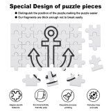 yanfind Picture Puzzle Tourist Pilot Destinations Sailor Sea Cartography Guide  Sailing Position Travel Metal Family Game Intellectual Educational Game Jigsaw Puzzle Toy Set