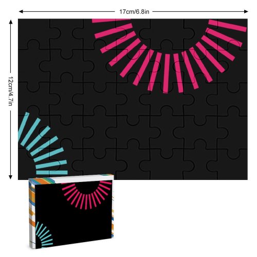 yanfind Picture Puzzle Abstract Black Dark Minimal Cyan Gears Minimalist AMOLED Family Game Intellectual Educational Game Jigsaw Puzzle Toy Set