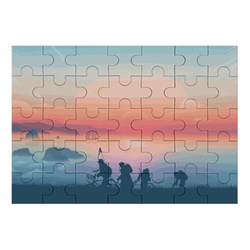 yanfind Picture Puzzle Coyle Lifestyle Goonies Morning Sunrise Silhouette Minimal Art Landscape Panorama Family Game Intellectual Educational Game Jigsaw Puzzle Toy Set