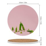 yanfind Ceramic Coasters (round) Pea Eating Vibrant USA Springtime Healthy   Still Vegetable Raw Family Game Intellectual Educational Game Jigsaw Puzzle Toy Set