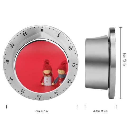 yanfind Timer Bruno Glätsch Cute Figures Christmas Decoration Closeup Art Crafts Beautiful Doll 60 Minutes Mechanical Visual Timer