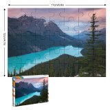 yanfind Picture Puzzle Destin Peyto Lake Mountains Turquoise Evening Sunset Family Game Intellectual Educational Game Jigsaw Puzzle Toy Set