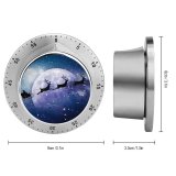 yanfind Timer Celebrations Christmas Santa  Chariot  Snowfall Winter Reindeer 60 Minutes Mechanical Visual Timer