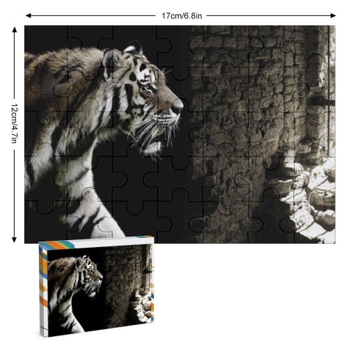 yanfind Picture Puzzle PIROD Black Dark  Brick Wall Wild Family Game Intellectual Educational Game Jigsaw Puzzle Toy Set