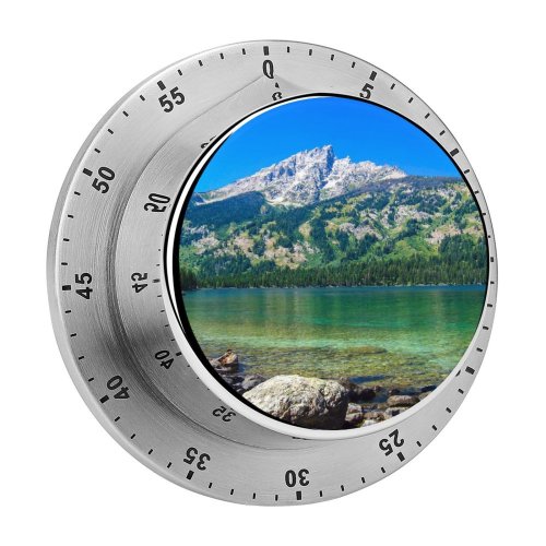 yanfind Timer Youen California Emerald Lake Grand Teton National Park Wyoming Sky Clear Rocks 60 Minutes Mechanical Visual Timer