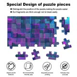 yanfind Picture Puzzle Abstract Cubes Neon Family Game Intellectual Educational Game Jigsaw Puzzle Toy Set