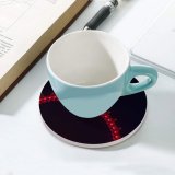 yanfind Ceramic Coasters (round) Black Dark London  Ferris Wheel Tourist Attraction Night Illuminated Family Game Intellectual Educational Game Jigsaw Puzzle Toy Set