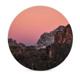 yanfind Ceramic Coasters (round) Luca Bravo Giau Pass Mountains Dolomites Sunset Dusk Golden Hour Italy Family Game Intellectual Educational Game Jigsaw Puzzle Toy Set