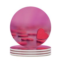 yanfind Ceramic Coasters (round) Love Love Hearts Hearts Bokeh Alone Family Game Intellectual Educational Game Jigsaw Puzzle Toy Set