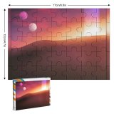 yanfind Picture Puzzle Desert Tranquility Sunset Portal Family Game Intellectual Educational Game Jigsaw Puzzle Toy Set
