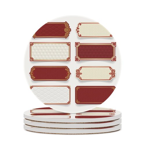 yanfind Ceramic Coasters (round) Chinese Playing Clean Cultures Rectangle Dimensional Packaging Styles Gold Elegance Empty Tradition Family Game Intellectual Educational Game Jigsaw Puzzle Toy Set