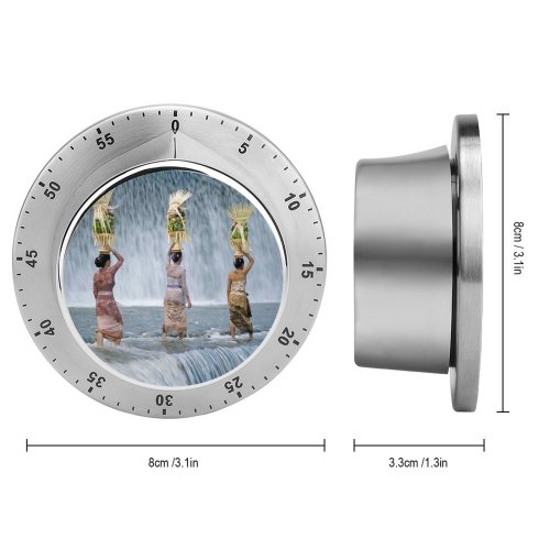 yanfind Timer Village Balinese Carrying Side Landscape Rural Balance By Tradition Traditional River Rear 60 Minutes Mechanical Visual Timer