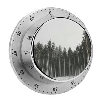 yanfind Timer Snow Clear Tree Scenics Tall Winter Temperature Forest Beauty Tranquil Tranquility Scene 60 Minutes Mechanical Visual Timer