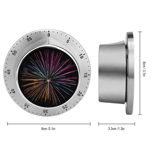 yanfind Timer Anthony Roberts Black Dark Celebrations Year Fireworks Year's Eve Night Colorful Dark 60 Minutes Mechanical Visual Timer