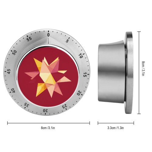 yanfind Timer Generated  Dimensional  Christmas Shiny Toned Vibrant Art Decoration Digitally Abstract 60 Minutes Mechanical Visual Timer