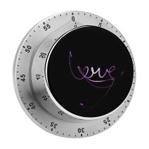 yanfind Timer B Dark Love Purple Lights Valentines Neon Light 60 Minutes Mechanical Visual Timer