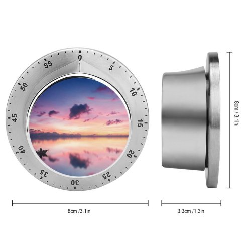 yanfind Timer Johannes Plenio Golden Hour Sunset River Boating Dusk Reflection Evening Sky 60 Minutes Mechanical Visual Timer