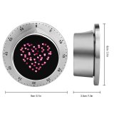 yanfind Timer Black Dark Love Love Heart Hearts Lights Night 60 Minutes Mechanical Visual Timer