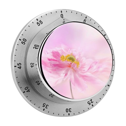 yanfind Timer Flowers Flower 60 Minutes Mechanical Visual Timer